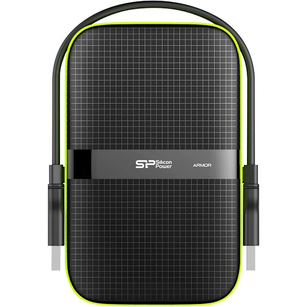 Silicon Power Ulkoinen Hdd-kiintolevy Armor A60 1tb Usb 3.0 2.5 Sp010tbphda60s Musta