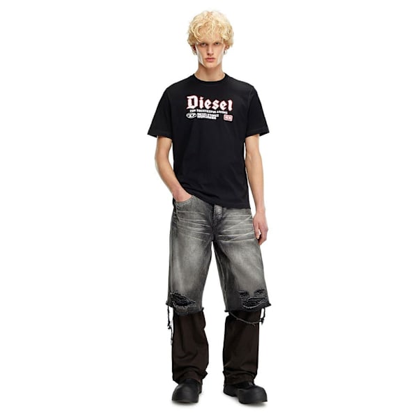 Diesel T Adjust K1 T-shirt Med Korte ærmer Sort L Mand