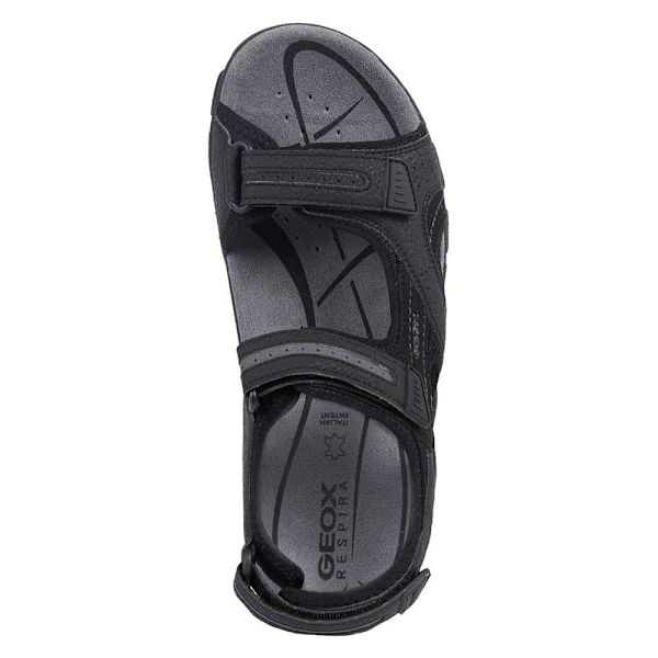 Geox Sandaler Uomo Strada Sort EU 43 Mand