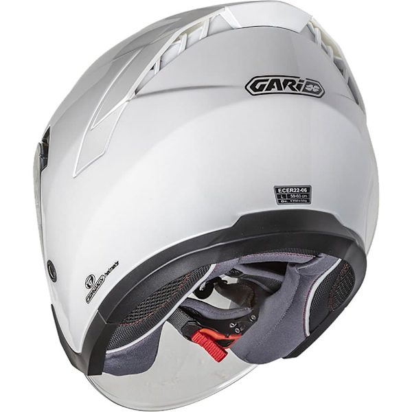 Garibaldi G40 Sunvisor öppen Hjälm Vit XS