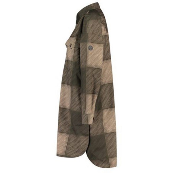 Agu Oversized Rain Skjorte Med Lange ærmer Grøn M Mand