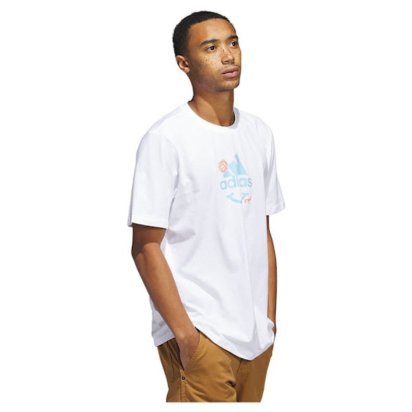 Adidas Kortærmet T-shirt Change Hvid L / Regular Mand