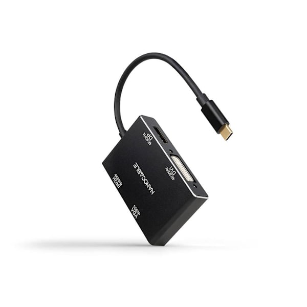 Nanocable Usb-c Til Dvi/vga/hdmi/displayport 10.16.4307 1.2 Konverter