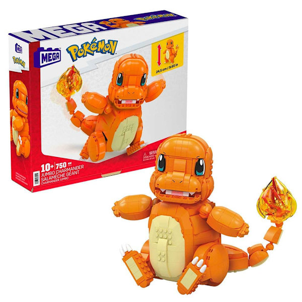 Mega Construx Pokemon Charmander Grande Orange