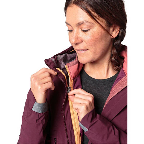 Vaude Bike Jacka Yaras 3in1 Röd 42 Kvinna