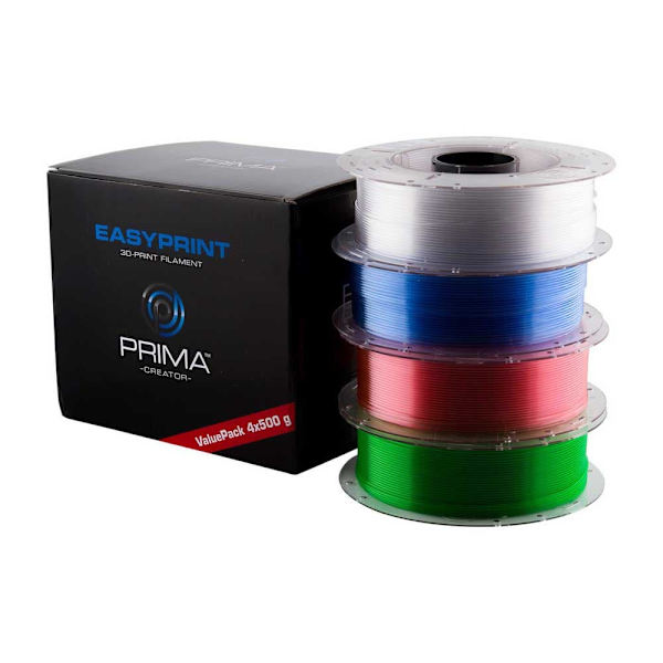 Primacreator Easyprint Petg Value Pack Filament 500g 1.75 Mm 4 Enheter