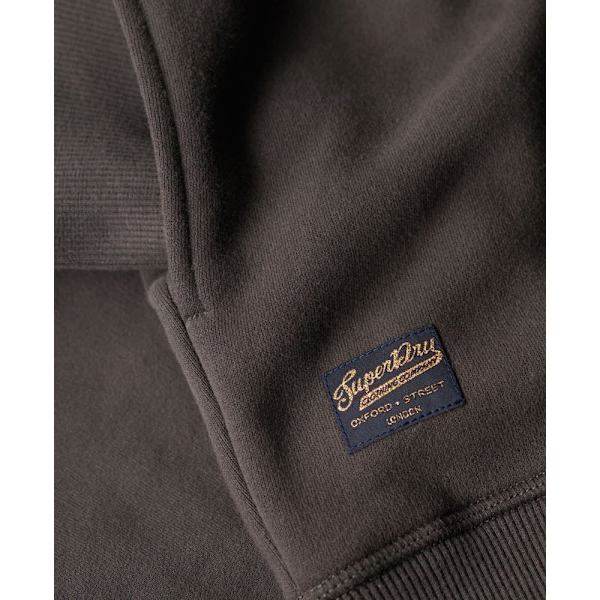 Superdry Langærmet Kort Kjole Luxe Metallic Logo Hood Sort 2XS-XS Kvinde
