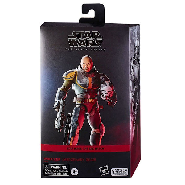 Hasbro Figur Wrecker Mercenary Gear The Bad Batch Star Wars 15 Cm Rød
