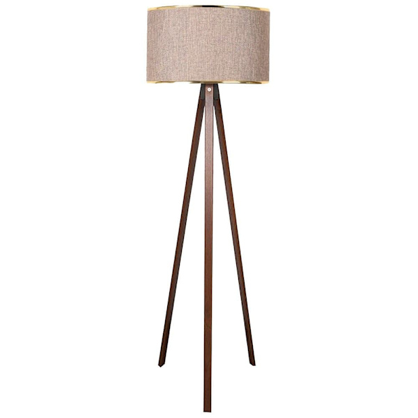 Wellhome Gulv Lampe 140 Cm E 27 60w Gylden