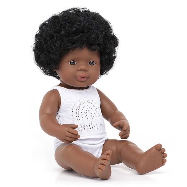 Miniland Afroamerikansk Babydocka 38 Cm Vit