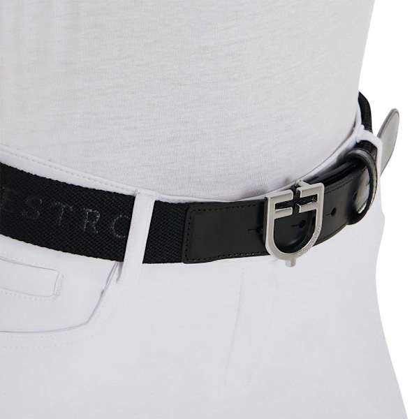 Equestro Elastic Fibbia Logo Bälte  120 cm