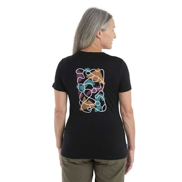 Icebreaker Kortärmad T-shirt 150 Tech Lite Ii Community Merino Svart M Kvinna