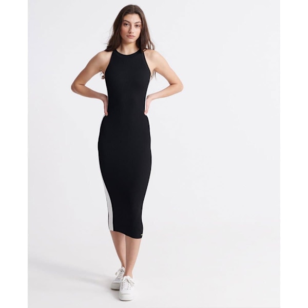 Superdry Kjole Edit Racer Knit Sort XS Kvinde