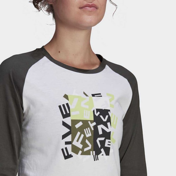 Five Ten Långärmad T-shirt Gfx Vit S Kvinna