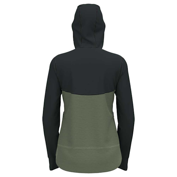 Odlo Performance Wool Fleecejacka Med Dragkedja Grönt XS Kvinna