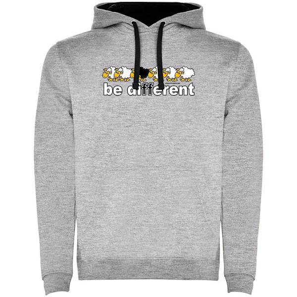 Kruskis Hættetrøje Be Different Football Two-colour Grå 2XL Mand