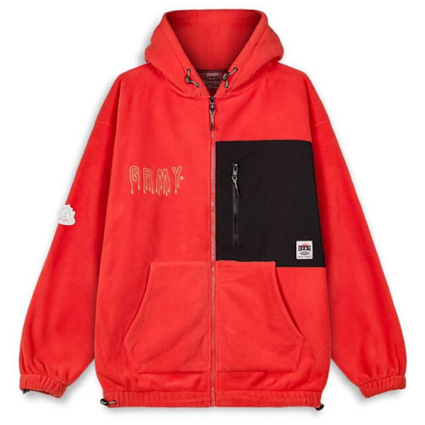 Grimey Back At You Polar Sweatshirt Med Lynlås Rød M Mand