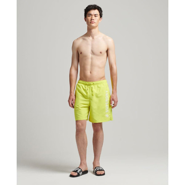 Superdry Simma Kort Code Applque 19inch Grönt S Man