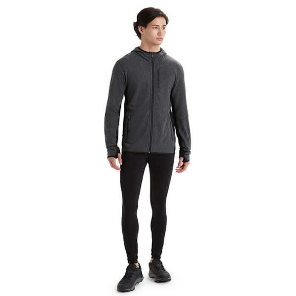 Icebreaker Descender Sweatshirt Med Lynlås Sort XL Mand