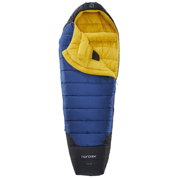Nordisk Sovsäck Puk-10ºc Gul,Blå Extra Long / Left Zipper