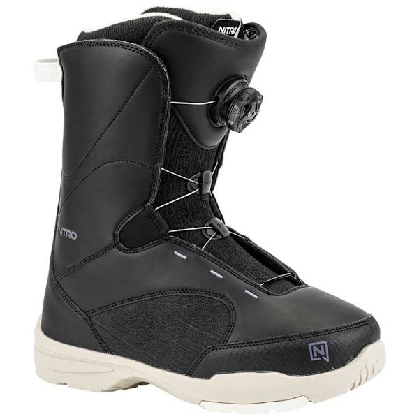 Nitro Flora Boa Snowboardstøvler Sort 25.0