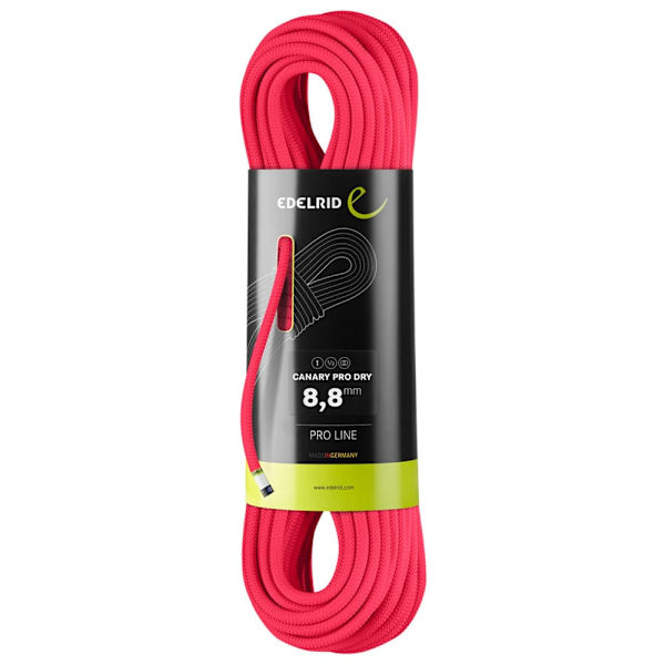 Edelrid Canary Pro Dry 8.8 Mm Rep Rosa 60 m