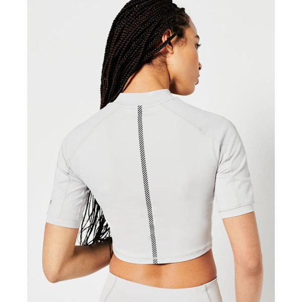 Superdry T-shirt Run 3/4 Tight Crop Vit XL Kvinna
