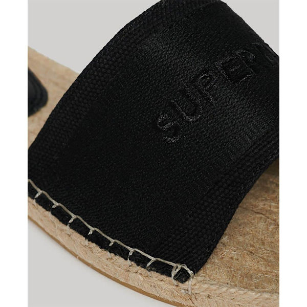 Superdry Canv Overlay Espadriller Svart EU 39 Kvinna