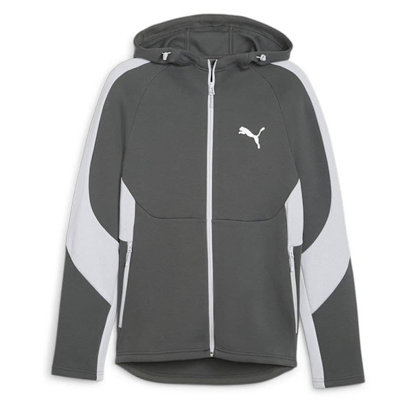 Puma Sweatshirt Med Full Dragkedja Evostripe Dk Grå M Man
