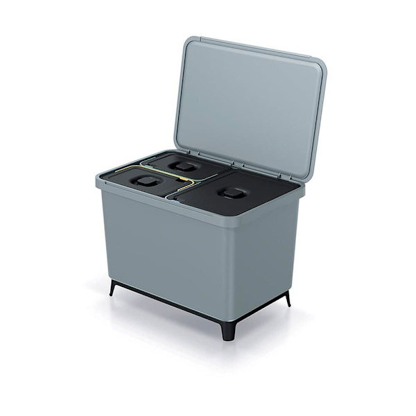 Keden Genbrugsskraldespand 2x10l+1x23l Systema 56x39x41cm Søvfarvet