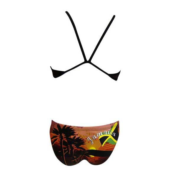 Turbo Tynd Bikini Med Rem Jamaica Sort 9-10 Years Dreng