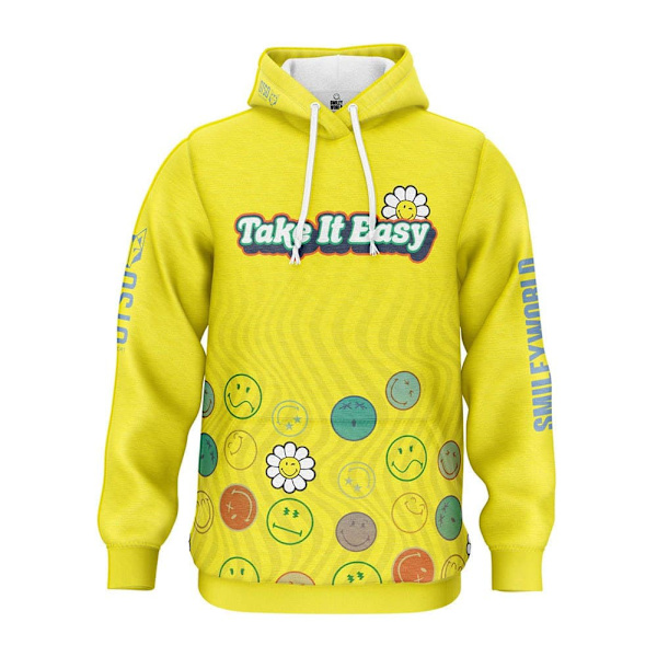 Otso Hættetrøje Smileyworld Easy Gul L Mand