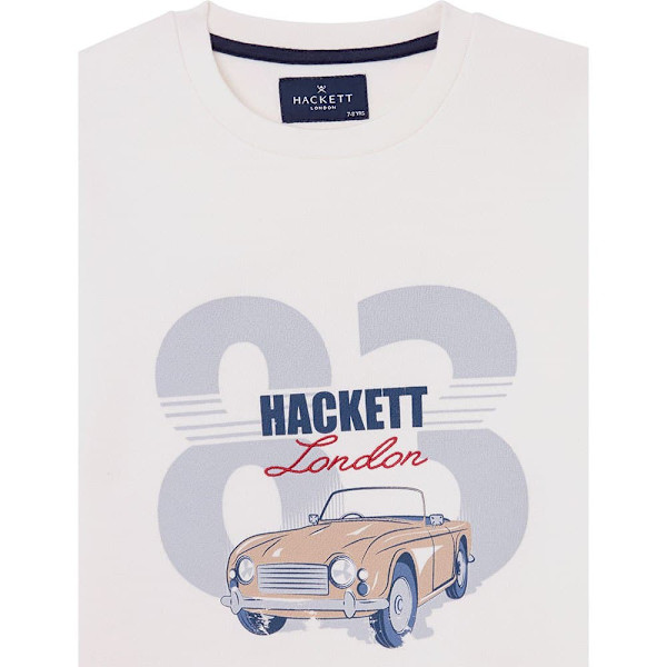 Hackett 83 Car Tröja Vit 7 Years Pojke