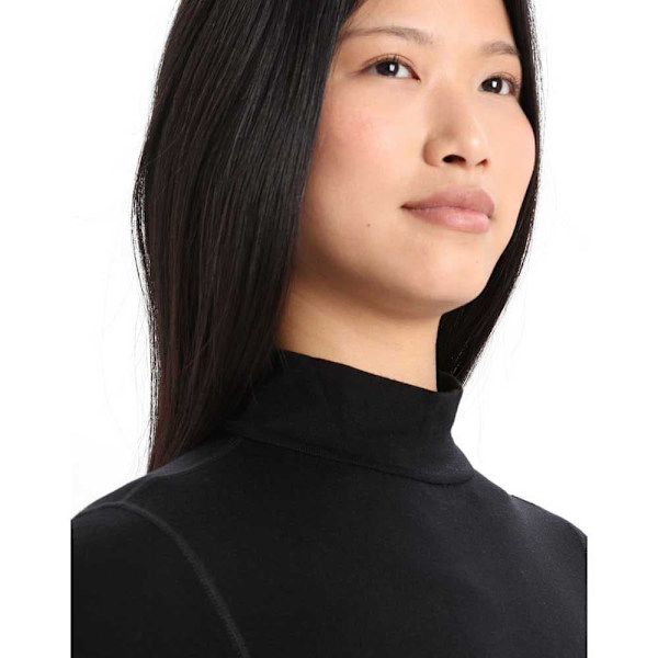 Icebreaker Langærmet Basislag 260 Tech Turtleneck Sort XL Kvinde