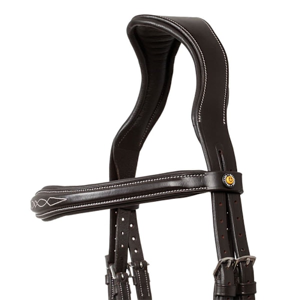 Equestro Anatomic Soft Stitched Träns Brun Extra Full