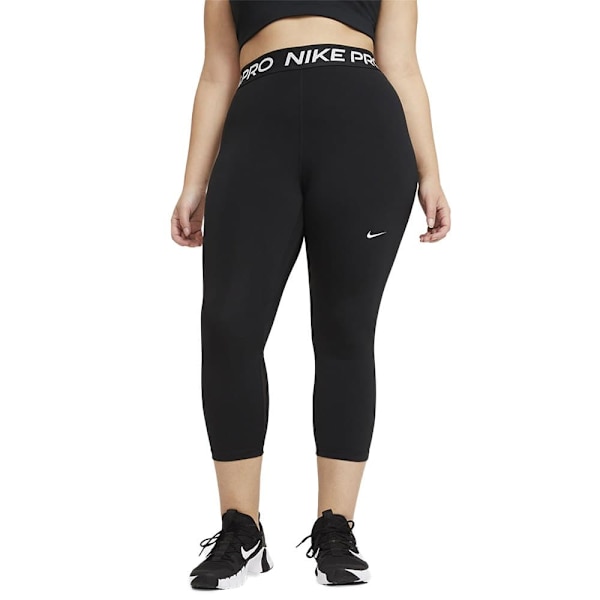 Nike Pro 365 Cropped 3/4 Trikåer Svart XS Kvinna