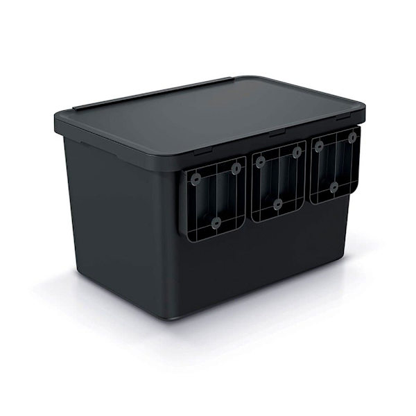 Keden Genbrugsskraldespand 4x10l Systema 56x39x41 Cm Søvfarvet