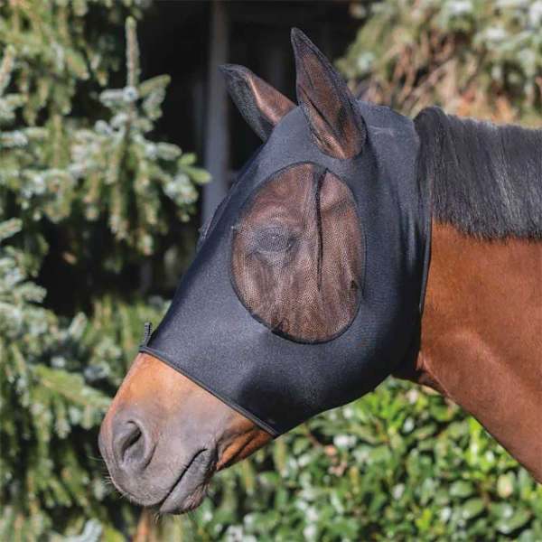 Usg Elastisk Fluemaske Med Lukning Velcro Sort Extra Full