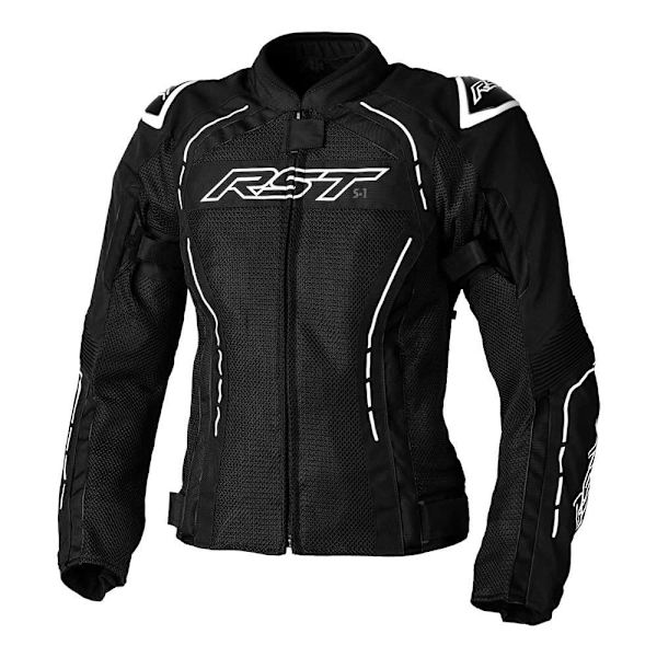 Rst Jakke S-1 Mesh Ce Hvid,Sort L Kvinde