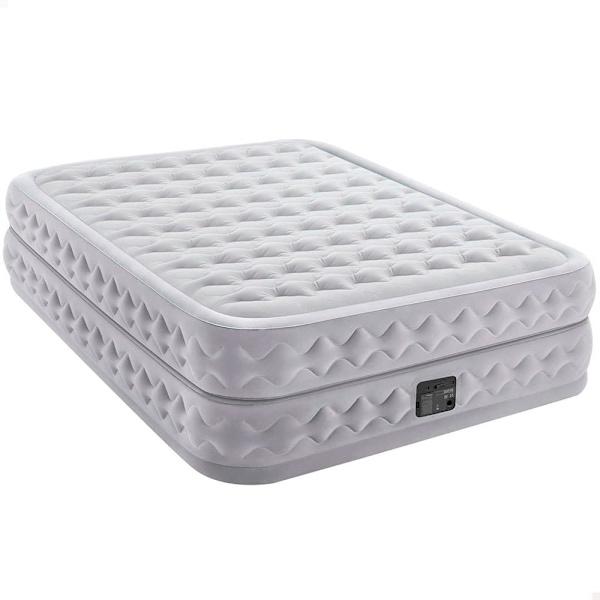 Intex Dubbel Med Fiber-tech Madrass Supreme Air-flow Grå 152 x 203 x 51 cm