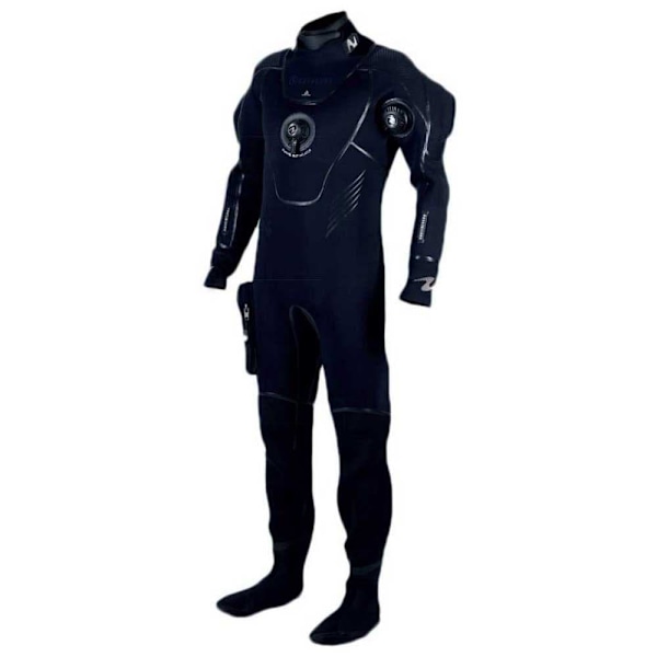 Aqualung Tørdragt Mand Blizzard Slim Fit Sort M
