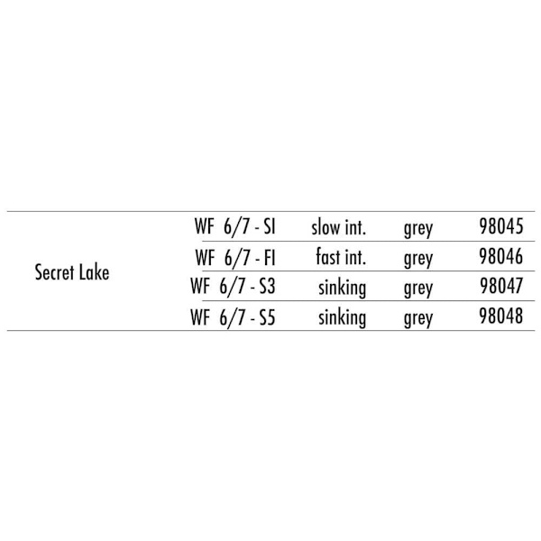 Traper Fly Gst Secret Lake S3 Fluefiskesnøre 32 M Transparent Line 6 / 7