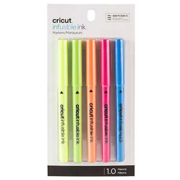 Cricut Medium Point Markers Explore/maker Neons 1 Mm 5 Enheter Flerfärgad