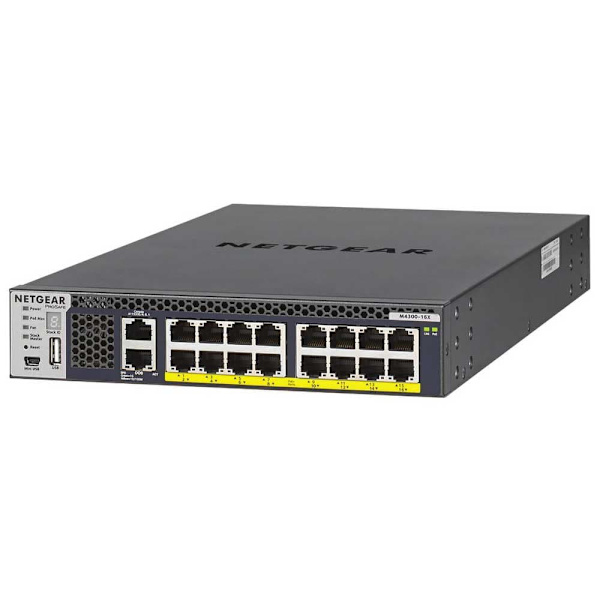 Netgear Kontakt M4300-16x 16 Havne Sort Sort