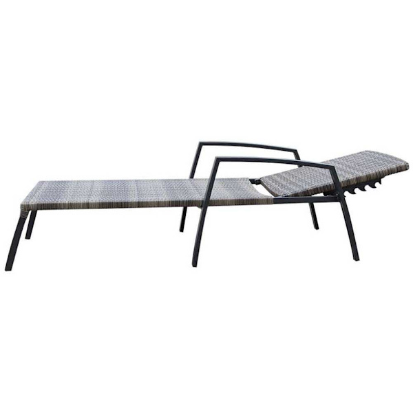 Chillvert Solstol I Stål Cozumel 190x63x50cm Grå