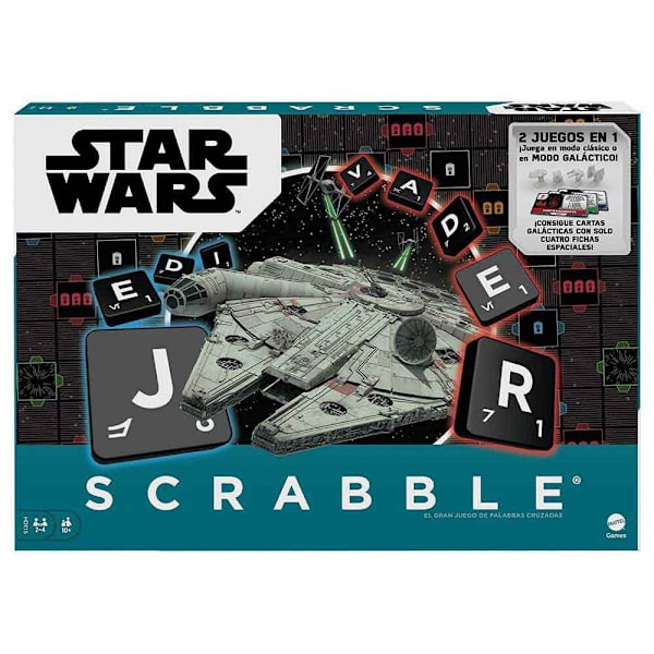 Mattel Games Wars + Uno Minimalist Ilmaiseksi Scrabble Star Monivärinen 10 Years