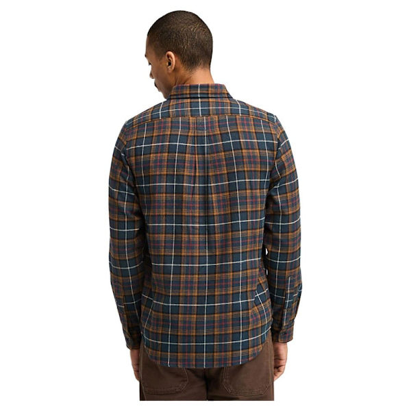 Timberland Midweight Flannel Check Skjorte Med Lange ærmer Brun S Mand