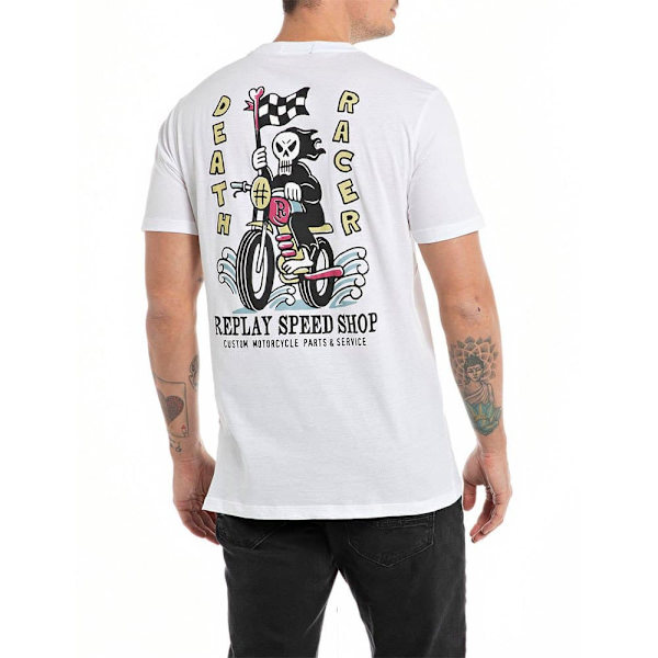 Replay Kortærmet T-shirt M6676 .000.2660 Hvid 2XL Mand