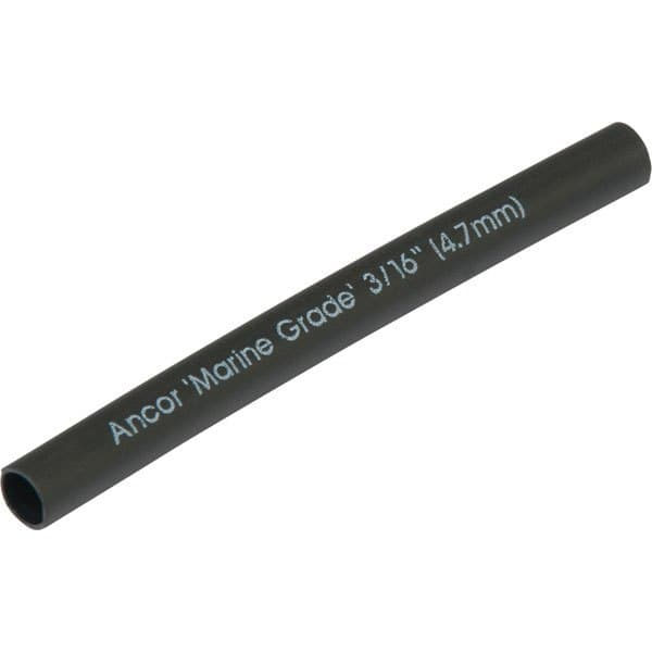 Ancor Självhäftande Fodrad Krympslang Marine Grade Svart 3/4 x 12´´
