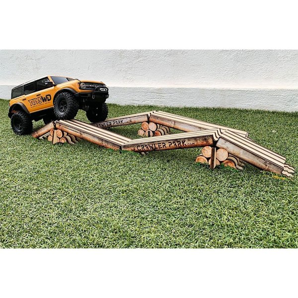 Crawler Park Brokrydsende Hindring Rc 1/10 Flerfarvet